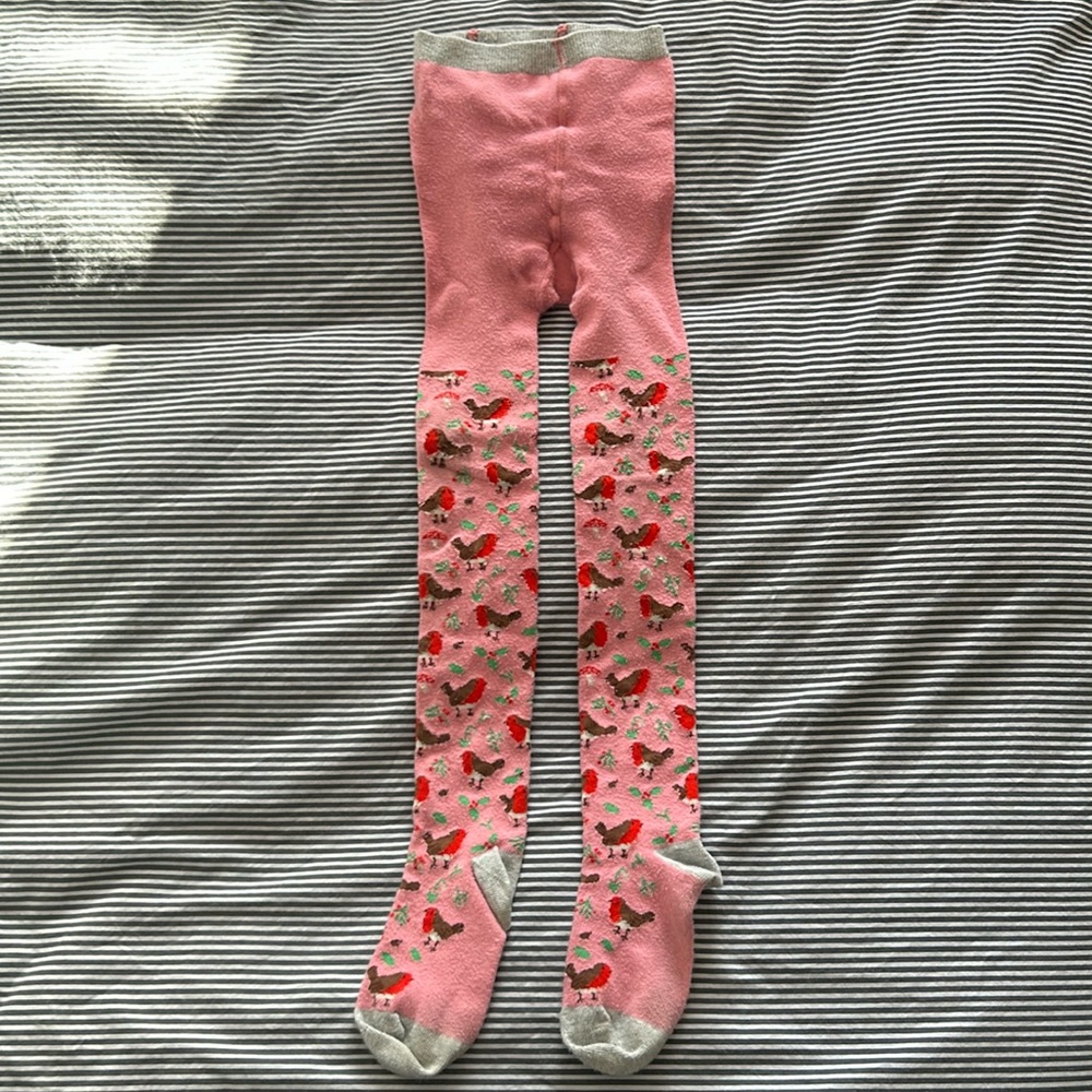 Mini Boden pink knit legging